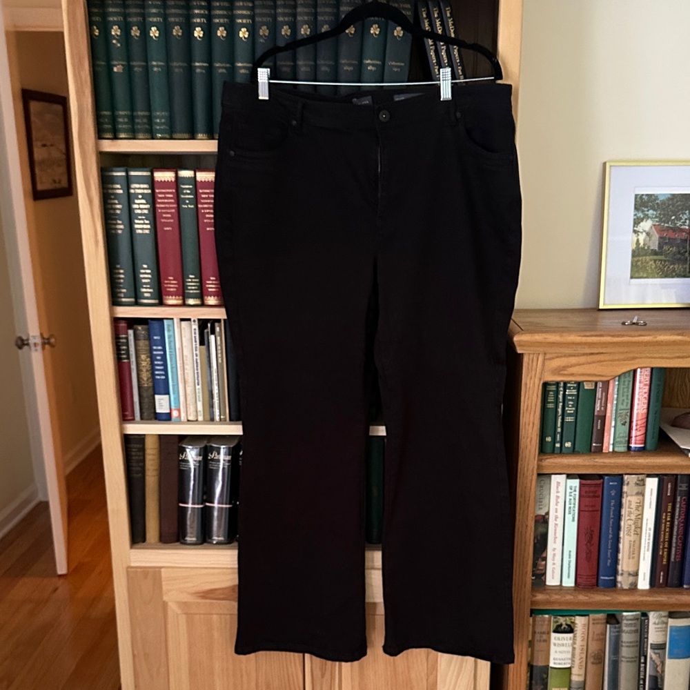 J. Jill Black High-Rise Flare Jeans